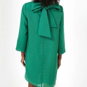 NWT bright green shift dress with fun bow detail. Was purchased final sale.